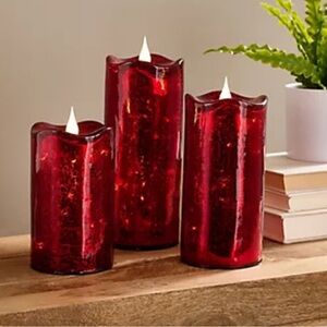 Valerie Parhill Illuminated Glass Candles with Remote